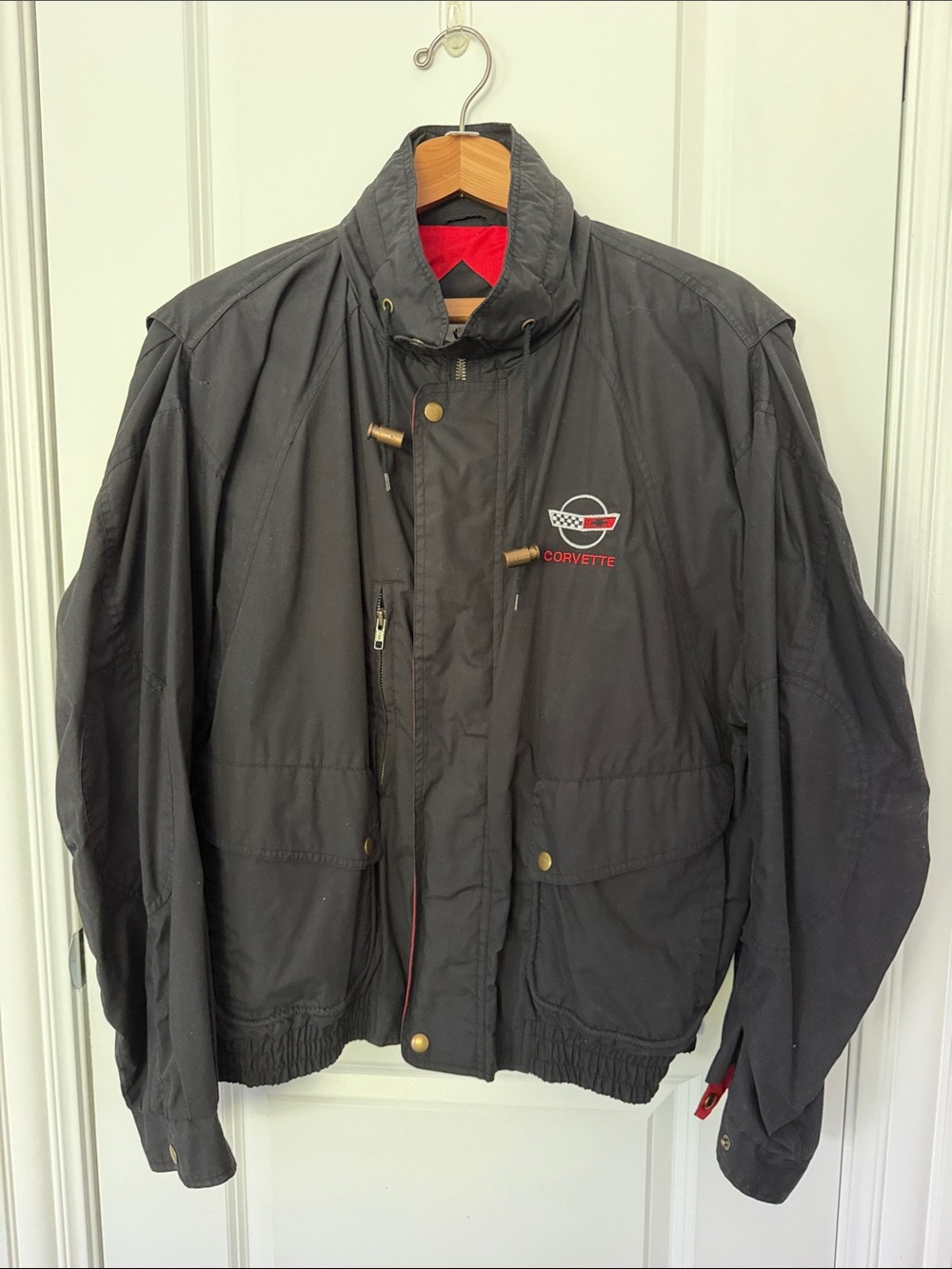 Men's Black Corvette Logo Jacket